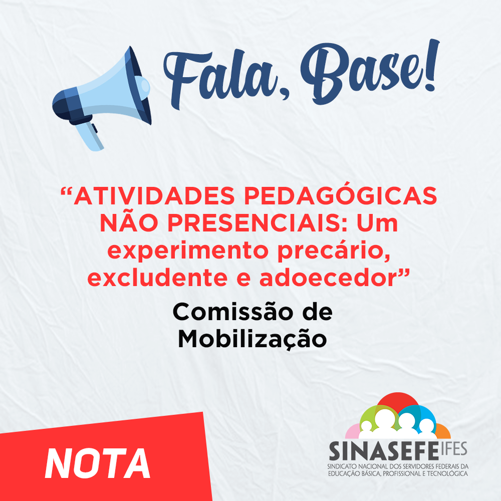 Atividades Pedagógicas Não Presenciais!